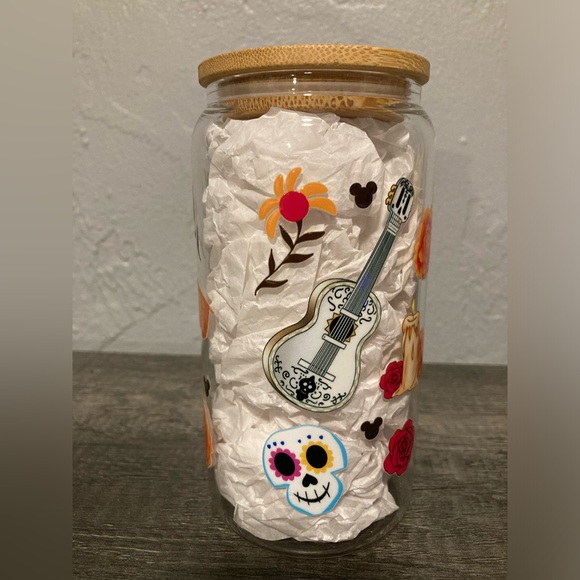 Handcrafted Mickey and Minnie Mouse Coco Vibes Tumbler - Picture 5 of 6